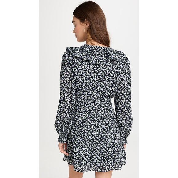 NWT English Factory Size XS Floral Wrapped Mini Dress Ruffles Feminine - Picture 2 of 16